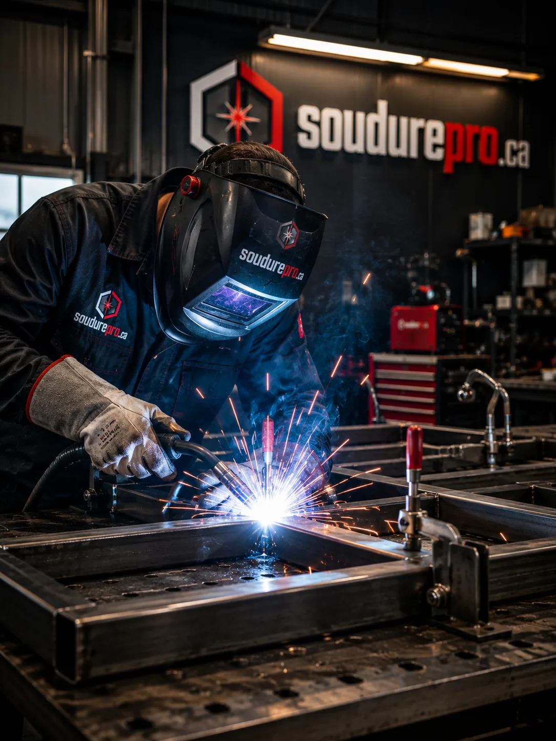Soudure sur structure métallique