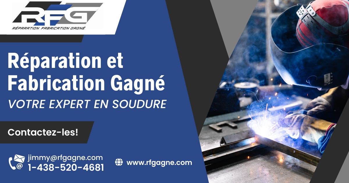 Bannière RFG Réparation et Fabrication Gagné
