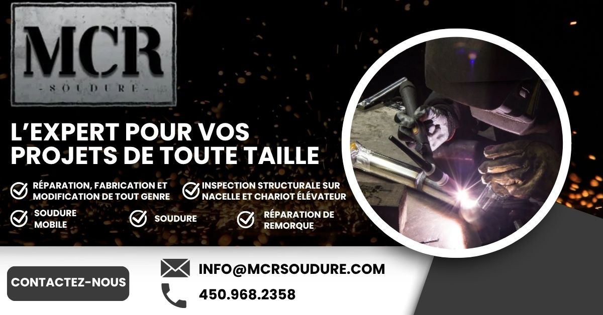 Bannière Les Entreprises MCR Soudure